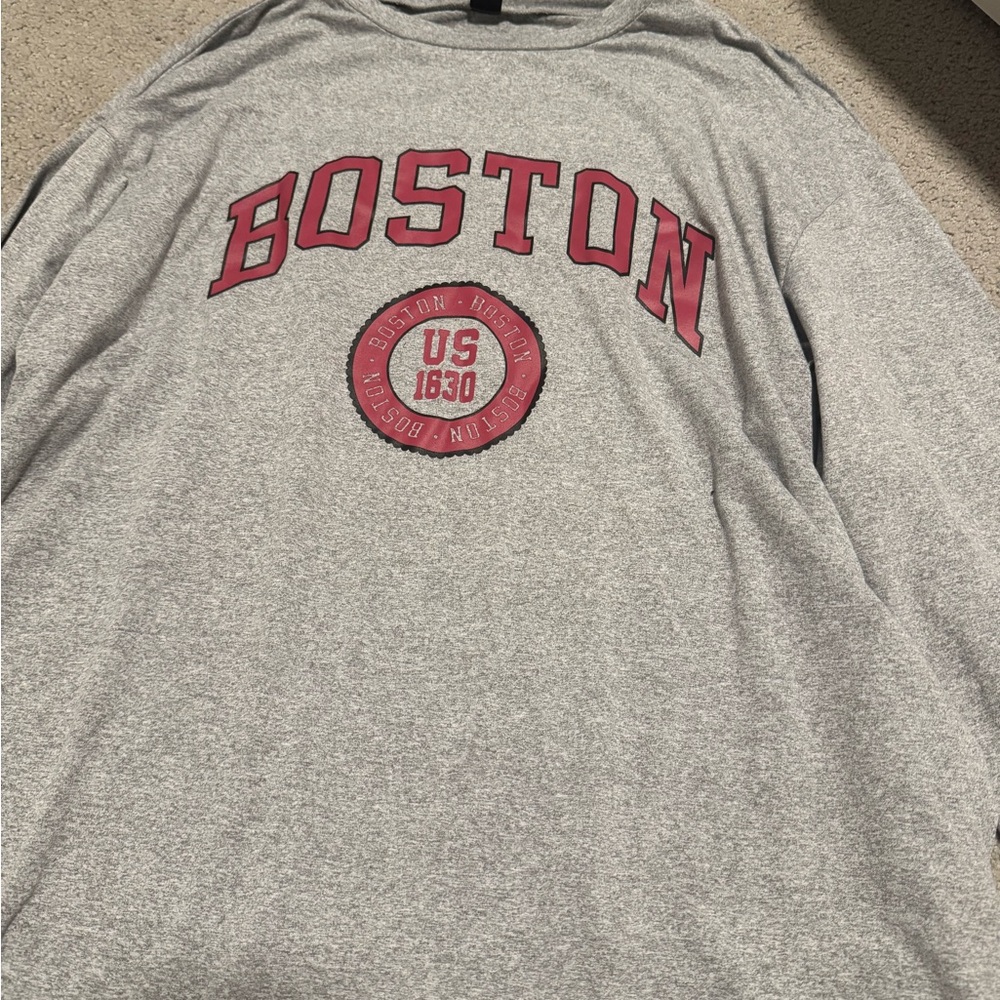Boston Gray Long Sleeve Shirt